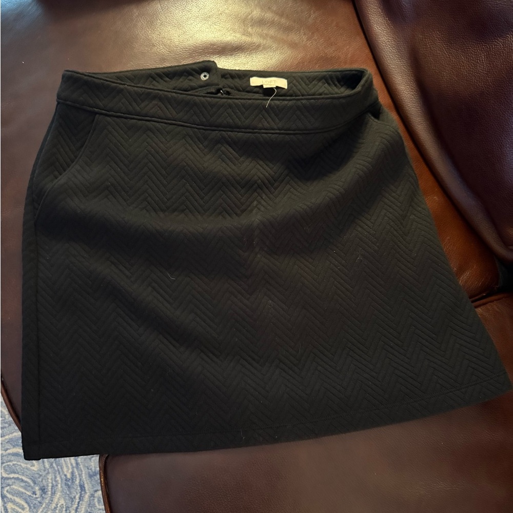 LOFT Black Mini Skirt